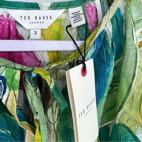 Ted Baker London Raglan Puff Sleeves Blouse  Size 8 US (3 UK) - Picture 5 of 11